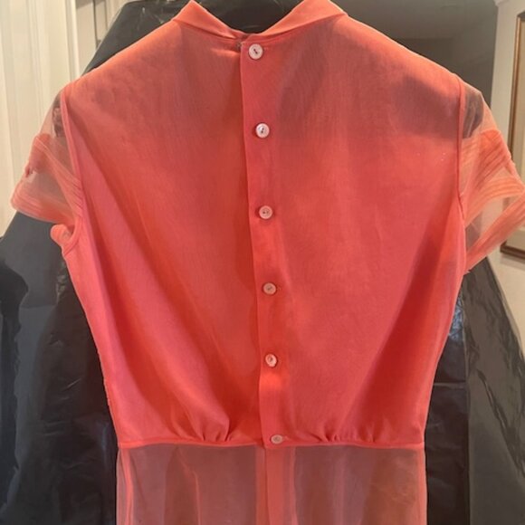 Vintage Coral Blouse - Picture 2 of 2